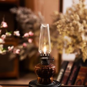 Vintage Coffee Brown Lotus Aromatherapy Lamp